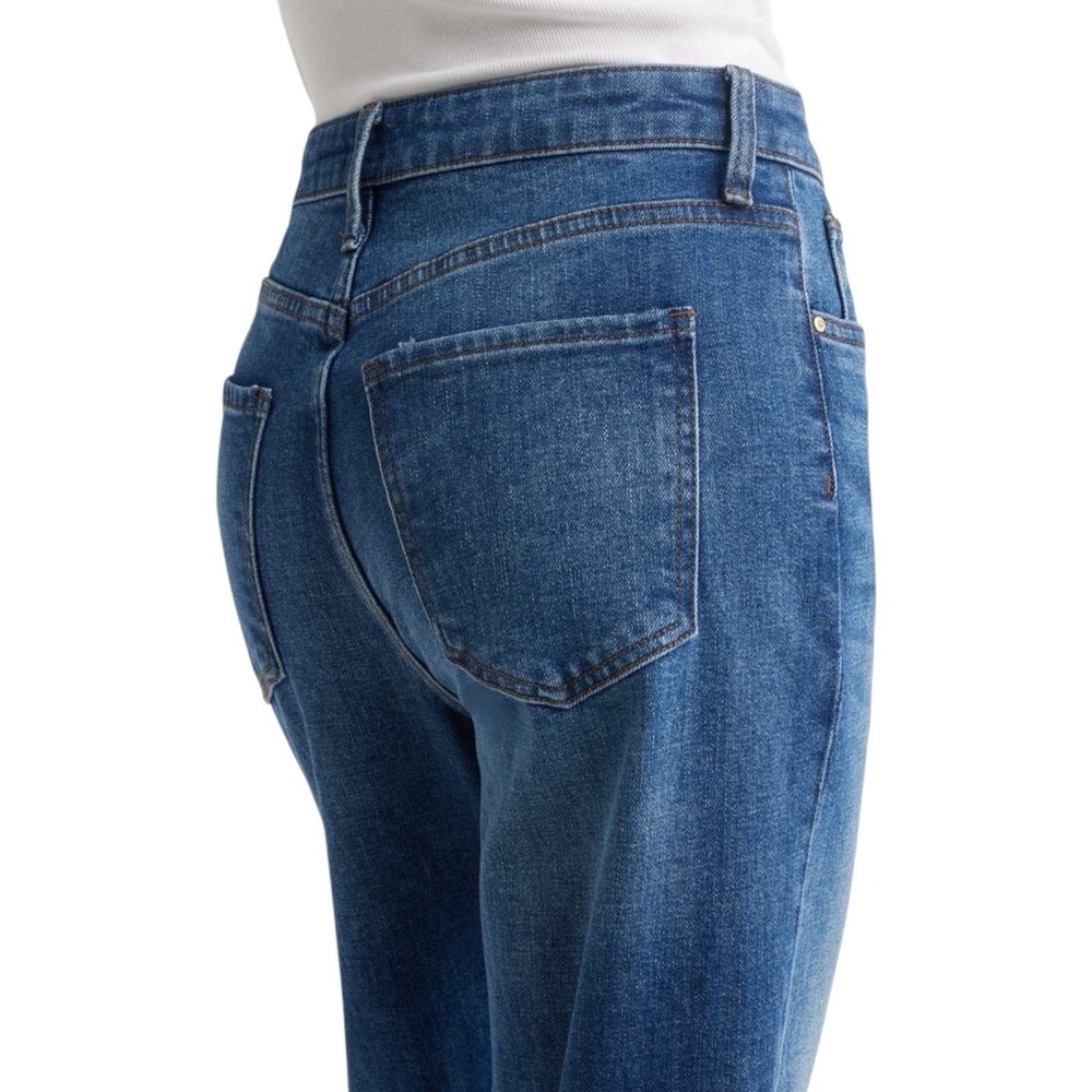 Kut from the Kloth Mid-Wash Blue Wide Leg Jeans - Picture 4 of 9